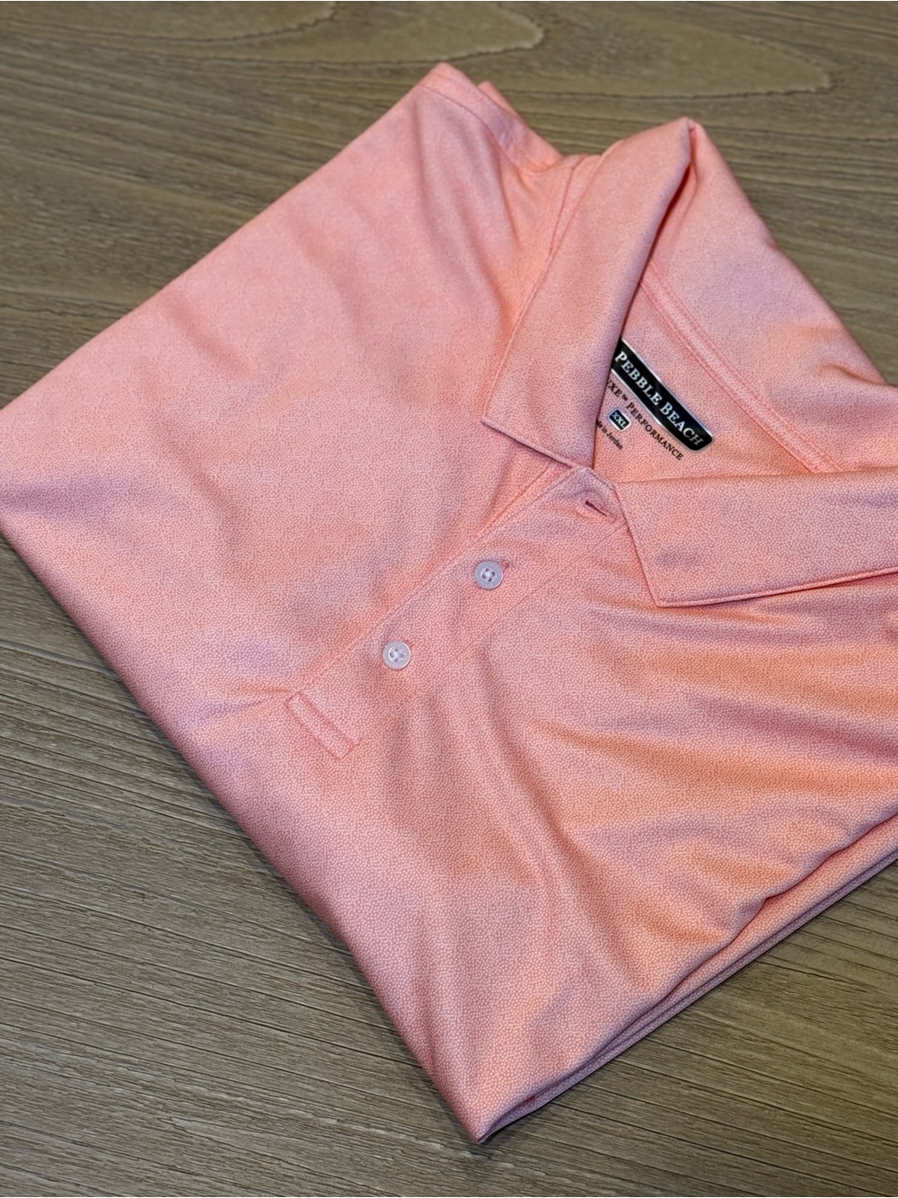 Pebble Beach Men's Coral Performance Polo